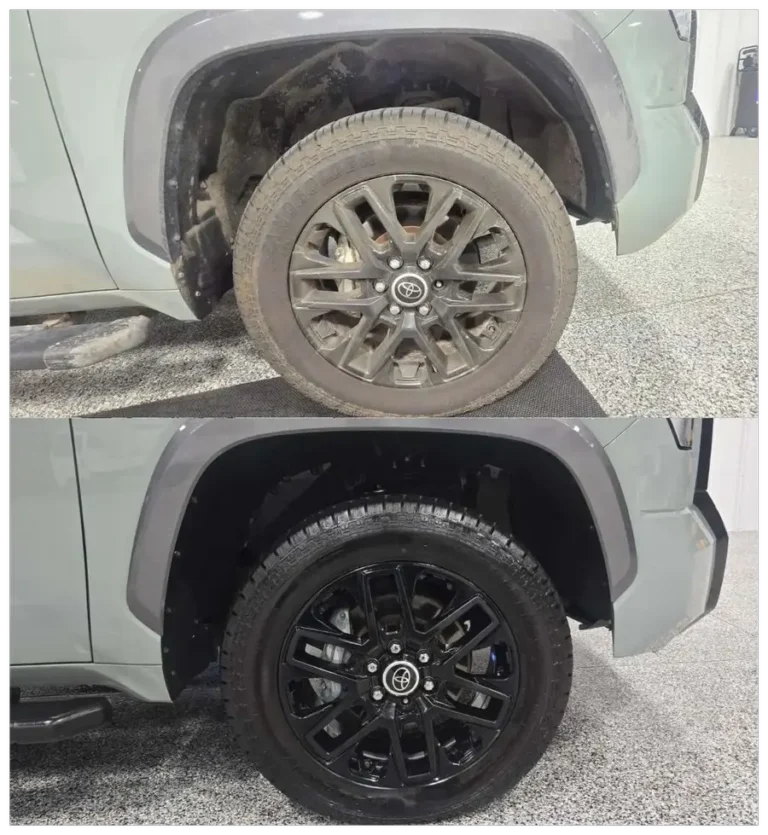 dirty to clean wheels