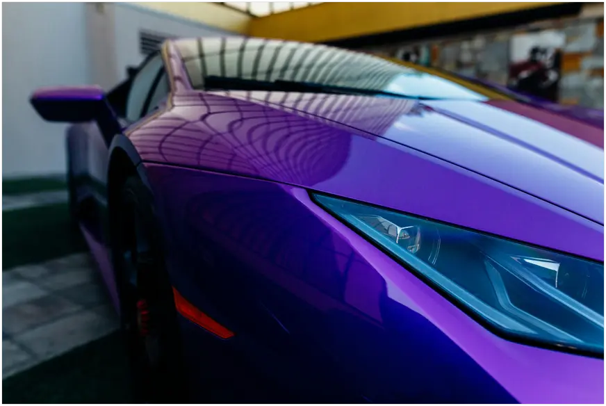 headlight of car