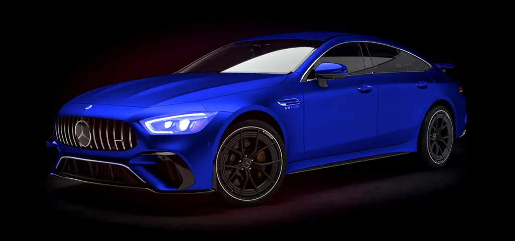 XPEL paint protection film coverage diagram showing full body coverage