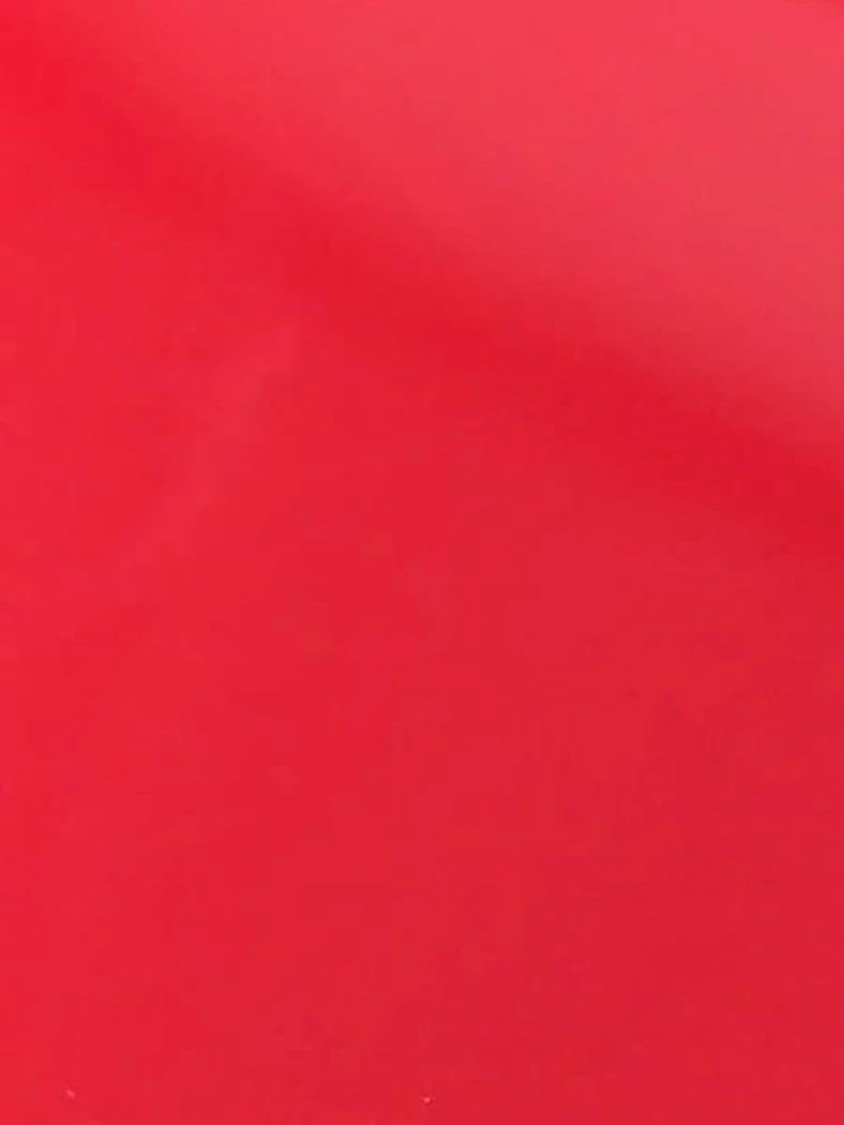 XPEL Monza Red color paint protection film, gloss finish, sample card